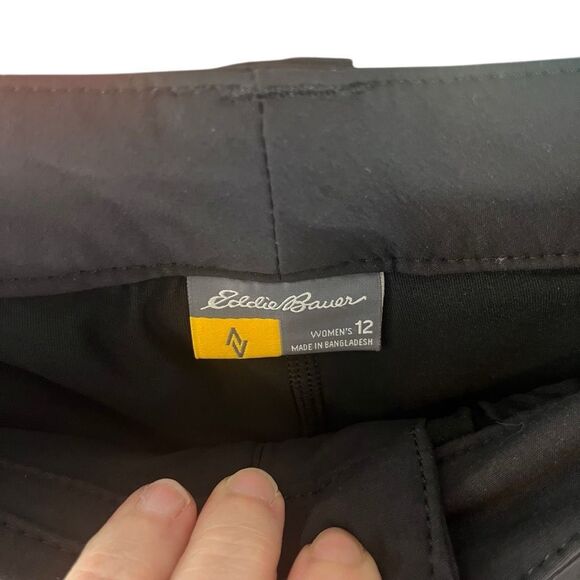 Eddie Bauer Travex Black Hiking Outdoor Sporty Skort Size 12 - Picture 7 of 7